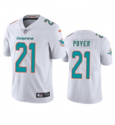 Men Miami Dolphins 21 Jordan Poyer White Vapor Limited Stitched Football Jersey Men Miami Dolphins 21 Jordan Poyer White Vapor Limited Stitched Football Jersey