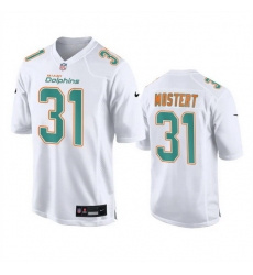 Men Miami Dolphins 31 Raheem Mostert White Fashion Vapor Untouchable Stitched Football Jersey Men Miami Dolphins 31 Raheem Mostert White Fashion Vapor Untouchable Stitched Football Jersey
