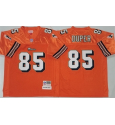 Men Miami Dolphins 85 Mark Duper Orange Throwback Stitched Football Jersey Men Miami Dolphins 85 Mark Duper Orange Throwback Stitched Football Jersey