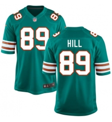 Men Miami Dolphins Julian hill #89 Aqua Throwback Stitched Vapor Limited Jersey Men Miami Dolphins Julian hill #89 Aqua Throwback Stitched Vapor Limited Jersey
