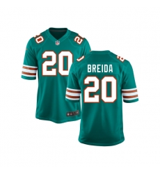 Men Nike Dolphins 20 Matt Breida Aque Throwback Game Stitched NFL Jersey Men Nike Dolphins 20 Matt Breida Aque Throwback Game Stitched NFL Jersey