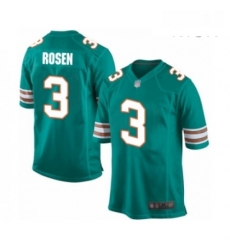 Mens Miami Dolphins 3 Josh Rosen Game Aqua Green Alternate Football Jersey Mens Miami Dolphins 3 Josh Rosen Game Aqua Green Alternate Football Jersey