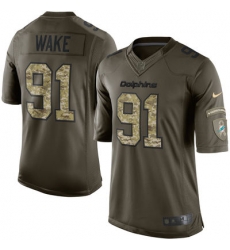 Mens Miami Dolphins Cameron 91 Wake Nike Green Salute To Service Limited Jersey Mens Miami Dolphins Cameron 91 Wake Nike Green Salute To Service Limited Jersey