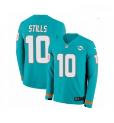 Mens Nike Miami Dolphins 10 Kenny Stills Limited Aqua Therma Long Sleeve NFL Jersey Mens Nike Miami Dolphins 10 Kenny Stills Limited Aqua Therma Long Sleeve NFL Jersey