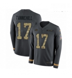 Mens Nike Miami Dolphins 17 Ryan Tannehill Limited Black Salute to Service Therma Long Sleeve NFL Jersey Mens Nike Miami Dolphins 17 Ryan Tannehill Limited Black Salute to Service Therma Long Sleeve NFL Jersey