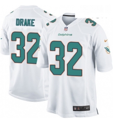 Mens Nike Miami Dolphins 32 Kenyan Drake Game White NFL Jersey Mens Nike Miami Dolphins 32 Kenyan Drake Game White NFL Jersey