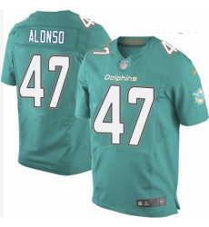 Mens Nike Miami Dolphins 47 Kiko Alonso Elite Aqua Green Team Color NFL Jersey Mens Nike Miami Dolphins 47 Kiko Alonso Elite Aqua Green Team Color NFL Jersey