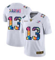 Miami Dolphins 13 Dan Marino Men White Nike Multi Color 2020 NFL Crucial Catch Limited NFL Jersey Miami Dolphins 13 Dan Marino Men White Nike Multi Color 2020 NFL Crucial Catch Limited NFL Jersey