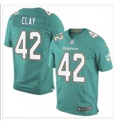 NEW Miami Dolphins #42 Charles Clay Aqua Green Team Color NFL New Elite Jersey NEW Miami Dolphins #42 Charles Clay Aqua Green Team Color NFL New Elite Jersey