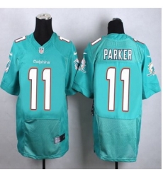 New Miami Dolphins #11 DeVante Parker Aqua Green Team Color Men Stitched NFL New Elite jersey New Miami Dolphins #11 DeVante Parker Aqua Green Team Color Men Stitched NFL New Elite jersey