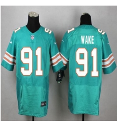 New Miami Dolphins #91 Cameron Wake Aqua Green Alternate Mens Stitched NFL Elite Jersey New Miami Dolphins #91 Cameron Wake Aqua Green Alternate Mens Stitched NFL Elite Jersey
