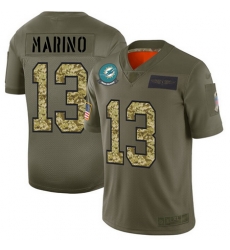 Nike Dolphins 13 Dan Marino Olive Camo Men Stitched Football Limited 2019 Salute To Service Jersey Nike Dolphins 13 Dan Marino Olive Camo Men Stitched Football Limited 2019 Salute To Service Jersey