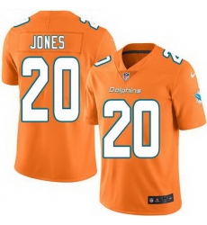 Nike Dolphins #20 Reshad Jones Orange Mens Stitched NFL Limited Rush Jersey Nike Dolphins #20 Reshad Jones Orange Mens Stitched NFL Limited Rush Jersey