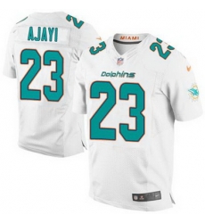 Nike Dolphins #23 Jay Ajayi White Mens Stitched NFL New Elite Jersey Nike Dolphins #23 Jay Ajayi White Mens Stitched NFL New Elite Jersey