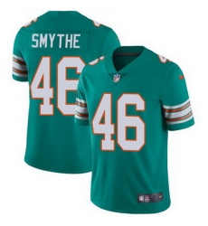 Nike Dolphins #46 Durham Smythe Aqua Green Alternate Mens Stitched NFL Vapor Untouchable Limited Jersey Nike Dolphins #46 Durham Smythe Aqua Green Alternate Mens Stitched NFL Vapor Untouchable Limited Jersey