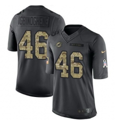 Nike Dolphins 46 Noah Igbinoghene Black Men Stitched NFL Limited 2016 Salute to Service Jersey Nike Dolphins 46 Noah Igbinoghene Black Men Stitched NFL Limited 2016 Salute to Service Jersey