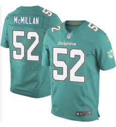 Nike Dolphins #52 Raekwon McMillan Aqua Green Team Color Mens Stitched NFL New Elite Jersey Nike Dolphins #52 Raekwon McMillan Aqua Green Team Color Mens Stitched NFL New Elite Jersey