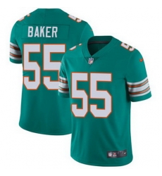 Nike Dolphins #55 Jerome Baker Aqua Green Alternate Mens Stitched NFL Vapor Untouchable Limited Jersey Nike Dolphins #55 Jerome Baker Aqua Green Alternate Mens Stitched NFL Vapor Untouchable Limited Jersey