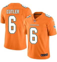 Nike Dolphins #6 Jay Cutler Orange Mens Stitched NFL Limited Rush Jersey Nike Dolphins #6 Jay Cutler Orange Mens Stitched NFL Limited Rush Jersey