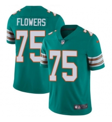 Nike Dolphins 75 Ereck Flowers Aqua Green Alternate Men Stitched NFL Vapor Untouchable Limited Jersey Nike Dolphins 75 Ereck Flowers Aqua Green Alternate Men Stitched NFL Vapor Untouchable Limited Jersey
