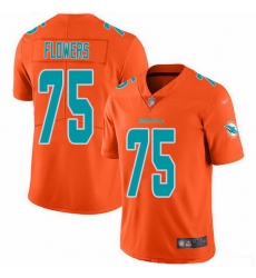 Nike Dolphins 75 Ereck Flowers Orange Men Stitched NFL Limited Inverted Legend Jersey Nike Dolphins 75 Ereck Flowers Orange Men Stitched NFL Limited Inverted Legend Jersey