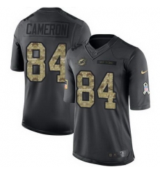 Nike Dolphins #84 Jordan Cameron Black Mens Stitched NFL Limited 2016 Salute to Service Jersey Nike Dolphins #84 Jordan Cameron Black Mens Stitched NFL Limited 2016 Salute to Service Jersey