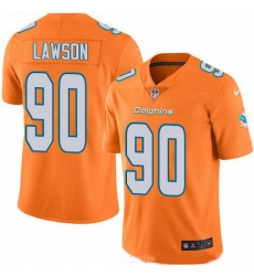 Nike Dolphins 90 Shaq Lawson Orange Men Stitched NFL Limited Rush Jersey Nike Dolphins 90 Shaq Lawson Orange Men Stitched NFL Limited Rush Jersey