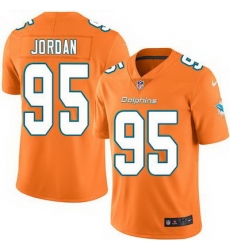 Nike Dolphins #95 Dion Jordan Orange Mens Stitched NFL Limited Rush Jersey Nike Dolphins #95 Dion Jordan Orange Mens Stitched NFL Limited Rush Jersey