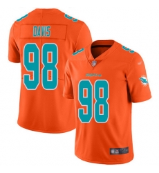 Nike Dolphins 98 Raekwon Davis Orange Men Stitched NFL Limited Inverted Legend Jersey Nike Dolphins 98 Raekwon Davis Orange Men Stitched NFL Limited Inverted Legend Jersey
