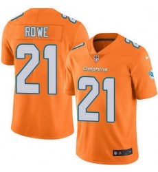 Nike Miami Dolphins 21 Eric Rowe Orange Men Stitched NFL Limited Rush Jersey Nike Miami Dolphins 21 Eric Rowe Orange Men Stitched NFL Limited Rush Jersey