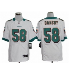Nike Miami Dolphins 58 Karlos Dansby white Elite NFL Jersey Nike Miami Dolphins 58 Karlos Dansby white Elite NFL Jersey