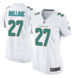 Kalen Ballage Miami Dolphins Women Vapor Limited Nike Jersey White Kalen Ballage Miami Dolphins Women Vapor Limited Nike Jersey White