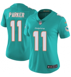 Nike Dolphins #11 DeVante Parker Aqua Green Team Color Womens Stitched NFL Vapor Untouchable Limited Jersey Nike Dolphins #11 DeVante Parker Aqua Green Team Color Womens Stitched NFL Vapor Untouchable Limited Jersey