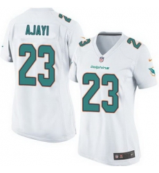 Nike Dolphins #23 Jay Ajayi White Womens Stitched NFL Elite Jersey Nike Dolphins #23 Jay Ajayi White Womens Stitched NFL Elite Jersey