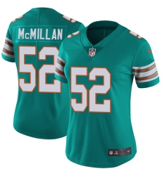 Nike Dolphins #52 Raekwon McMillan Aqua Green Alternate Womens Stitched NFL Vapor Untouchable Limited Jersey Nike Dolphins #52 Raekwon McMillan Aqua Green Alternate Womens Stitched NFL Vapor Untouchable Limited Jersey