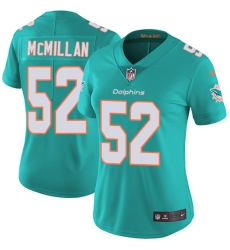 Nike Dolphins #52 Raekwon McMillan Aqua Green Team Color Womens Stitched NFL Vapor Untouchable Limited Jersey Nike Dolphins #52 Raekwon McMillan Aqua Green Team Color Womens Stitched NFL Vapor Untouchable Limited Jersey