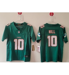 Women Miami Dolphins 10 Tyreek Hill Aqua F U S E Vapor Untouchable Stitched Jersey 