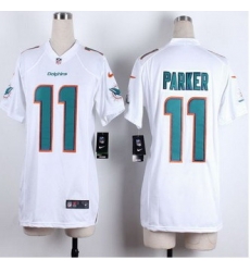 Women New Dolphins #11 DeVante Parker White Stitched NFL New Elite Jersey Women New Dolphins #11 DeVante Parker White Stitched NFL New Elite Jersey