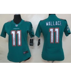 Women Nike Miami Dolphins 11 Mike Wallace Green Limited NFL Jerseys 2013 New Style Women Nike Miami Dolphins 11 Mike Wallace Green Limited NFL Jerseys 2013 New Style