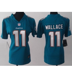 Women Nike Miami Dolphins 11 Mike Wallace Green NFL Jerseys 2013 New Style Women Nike Miami Dolphins 11 Mike Wallace Green NFL Jerseys 2013 New Style