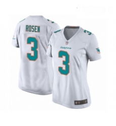 Womens Miami Dolphins 3 Josh Rosen Game White Football Jersey Womens Miami Dolphins 3 Josh Rosen Game White Football Jersey