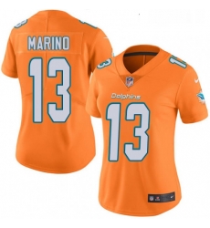 Womens Nike Miami Dolphins 13 Dan Marino Limited Orange Rush Vapor Untouchable NFL Jersey Womens Nike Miami Dolphins 13 Dan Marino Limited Orange Rush Vapor Untouchable NFL Jersey