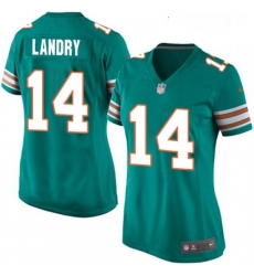 Womens Nike Miami Dolphins 14 Jarvis Landry Game Aqua Green Alternate NFL Jersey Womens Nike Miami Dolphins 14 Jarvis Landry Game Aqua Green Alternate NFL Jersey
