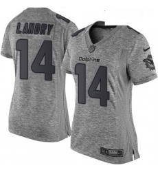 Womens Nike Miami Dolphins 14 Jarvis Landry Limited Gray Gridiron NFL Jersey Womens Nike Miami Dolphins 14 Jarvis Landry Limited Gray Gridiron NFL Jersey