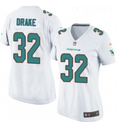 Womens Nike Miami Dolphins 32 Kenyan Drake Game White NFL Jersey Womens Nike Miami Dolphins 32 Kenyan Drake Game White NFL Jersey