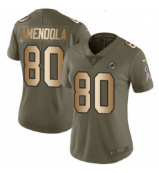 Womens Nike Miami Dolphins 80 Danny Amendola Limited OliveGold 2017 Salute to Service NFL Jersey Womens Nike Miami Dolphins 80 Danny Amendola Limited OliveGold 2017 Salute to Service NFL Jersey