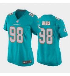 women raekwon davis miami dolphins aqua game jersey women raekwon davis miami dolphins aqua game jersey