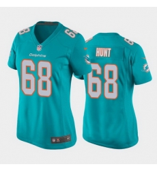 women robert hunt miami dolphins aqua game jersey women robert hunt miami dolphins aqua game jersey