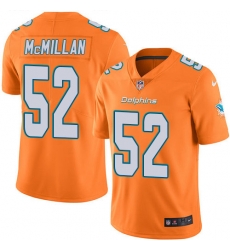 Nike Dolphins #52 Raekwon McMillan Orange Youth Stitched NFL Limited Rush Jersey Nike Dolphins #52 Raekwon McMillan Orange Youth Stitched NFL Limited Rush Jersey