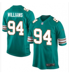 Nike Dolphins #94 Mario Williams Aqua Green Alternate Youth Stitched NFL Elite Jersey Nike Dolphins #94 Mario Williams Aqua Green Alternate Youth Stitched NFL Elite Jersey
